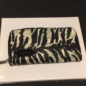 LAMB Black and White Wallet